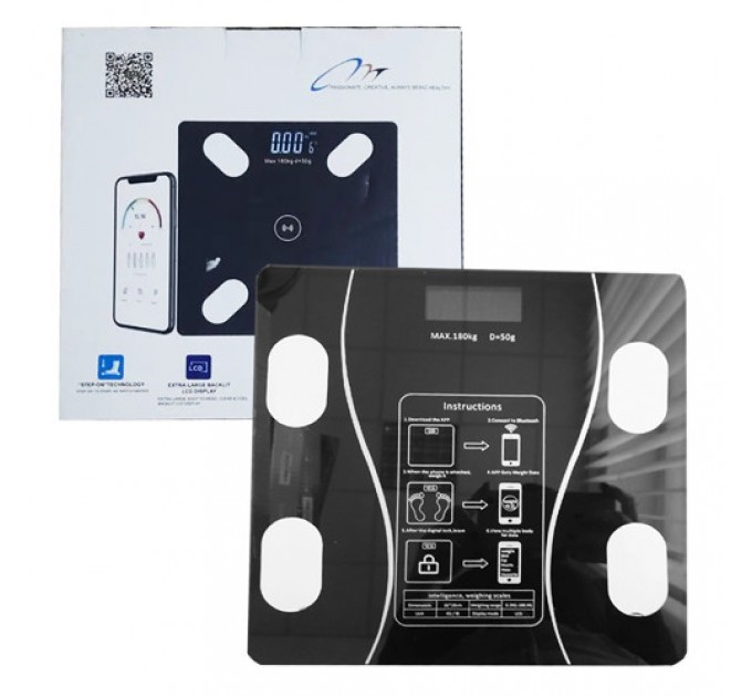 Smart весы, умные напольные  17A, 180кг (0,05 кг), bluetooth