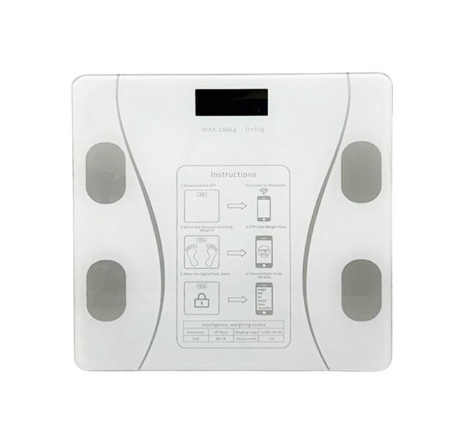 Smart весы, умные напольные  17A, 180кг (0,05 кг), bluetooth