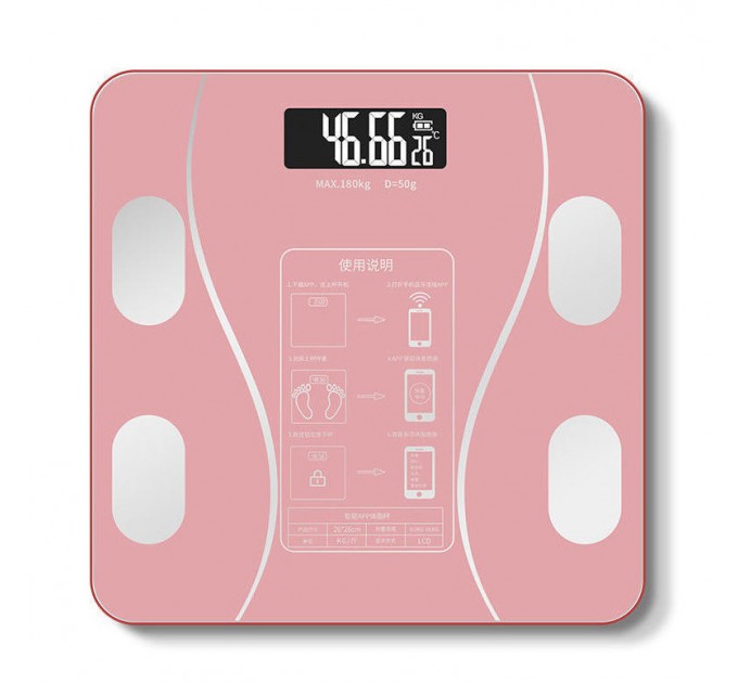 Smart весы, умные напольные  17A, 180кг (0,05 кг), bluetooth