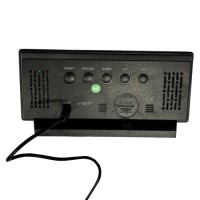 Часы сетевые VST-897Y-4 зеленые, температура, USB