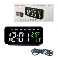 Часы сетевые VST-912Y-6, температура, влажность, USB