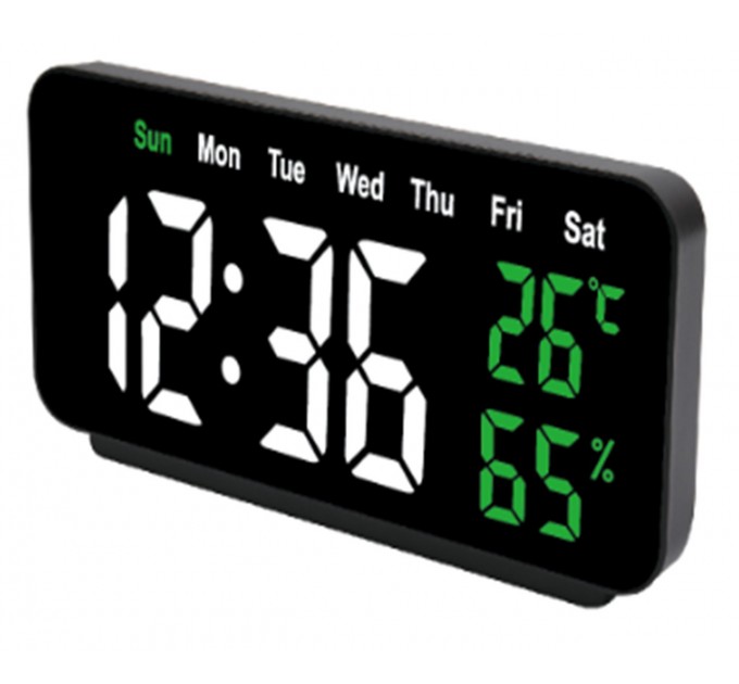 Часы сетевые VST-912Y-6, температура, влажность, USB