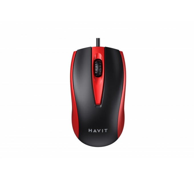 Проводная мышь HAVIT HV-MS871 USB Red (1200 DPI, 3 кл)