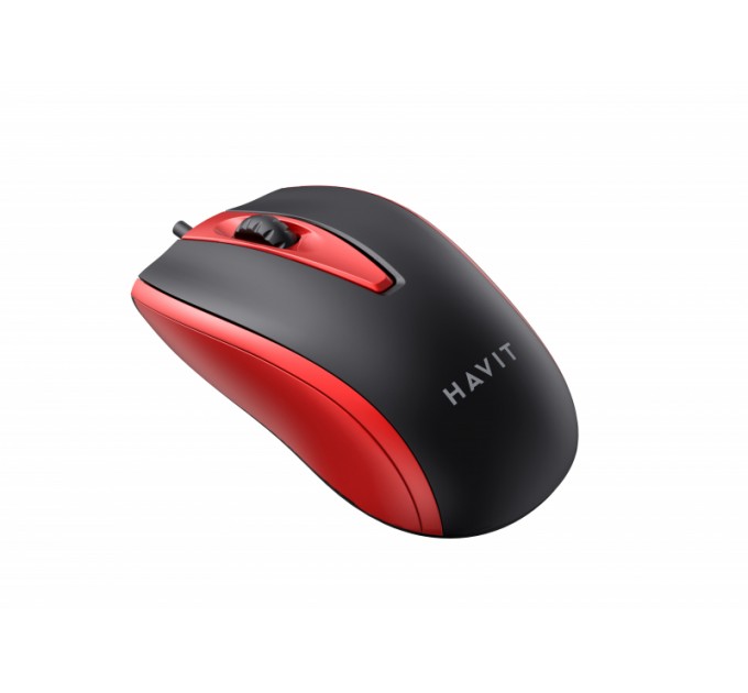Проводная мышь HAVIT HV-MS871 USB Red (1200 DPI, 3 кл)