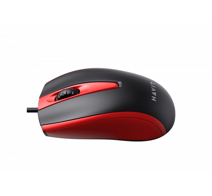 Проводная мышь HAVIT HV-MS871 USB Red (1200 DPI, 3 кл)