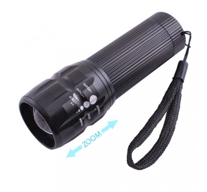 Фонарь Police 8400-LM, 3xAAA, ремешок, zoom