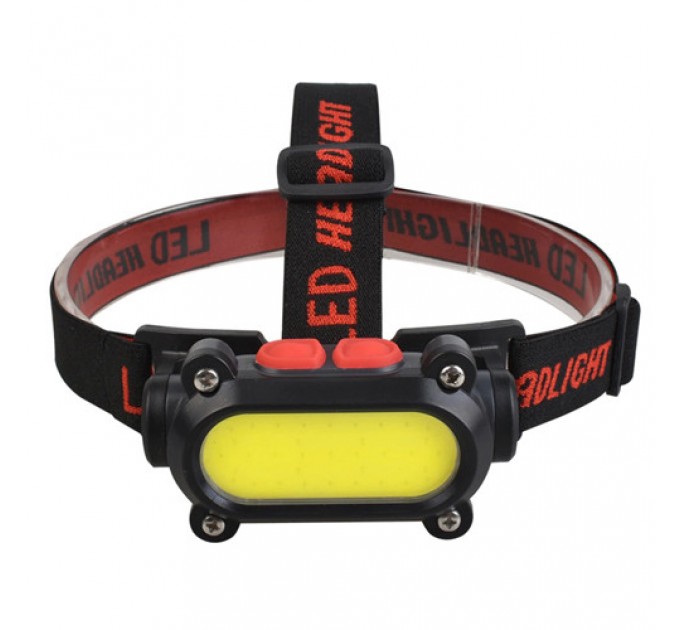 Фонарь налобный BL-209-COB (white+red), Li-Ion аккум., Waterproof, ЗУ Type-C