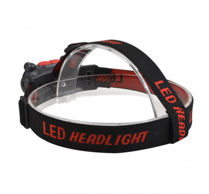 Фонарь налобный BL-209-COB (white+red), Li-Ion аккум., Waterproof, ЗУ Type-C