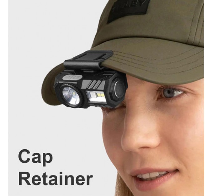 Фонарь налобный  T131-XPE+3SMD(red+green+blue+UV), Motion Sensor, Li-Ion аккум, магнит, клипса, ЗУ Type-C, Box
