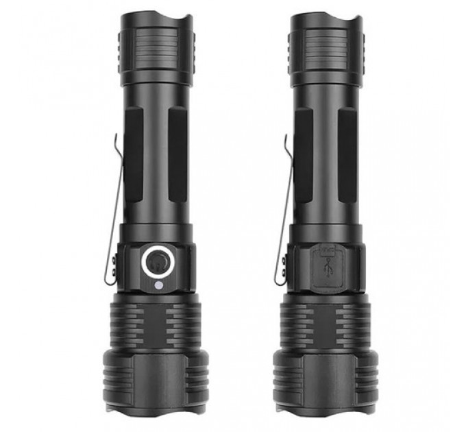 Фонарь PLD-11-4XPE(RGB), 1х18650, ЗУ microUSB, zoom, Box