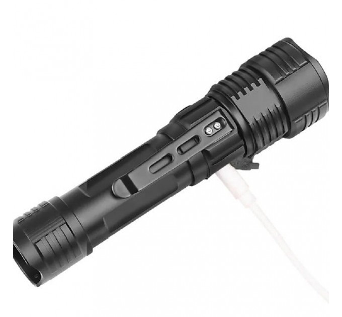 Фонарь PLD-11-4XPE(RGB), 1х18650, ЗУ microUSB, zoom, Box
