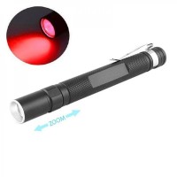 Фонарь 706-XPE(red), 2хААА, 1 режим, zoom, зажим