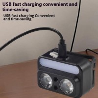 Фонарь налобный 2069-XPG(white)+XPG(yellow)+5SMD(red), Motion Sensor, Li-Ion аккумулятор, ЗУ Type-C