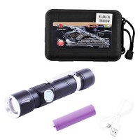 Фонарь Police 802-T6, 1х18650, зажим, zoom, ЗУ microUSB, Box