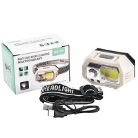 Фонарь налобный SH-S9-XPE+COB+3SMD(red), Motion Sensor, встроенный аккумулятор, ЗУ Type-C, Box
