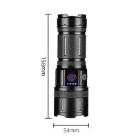 Фонарь CB-B53-TG, 3х18650, power bank, индикация заряда, ЗУ Type-C, zoom, Box