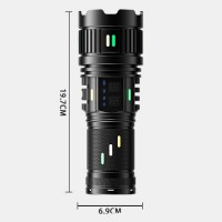 Фонарь NIGHT VISION FLUORESCENCE CB-G401Y-30W, power bank, индикация заряда, 4x18650, ЗУ Type-C, zoom, Box