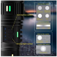 Фонарь NIGHT VISION FLUORESCENCE CB-G401Y-30W, power bank, индикация заряда, 4x18650, ЗУ Type-C, zoom, Box