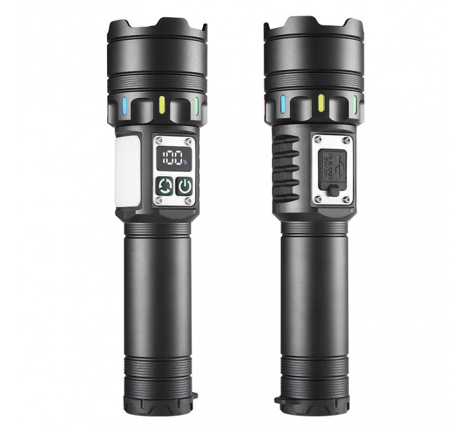 Фонарь NIGHT VISION FLUORESCENCE CB-A282-TG+COB, Li-Ion аккум., power bank, ЗУ Type-C, магнит, zoom, Box