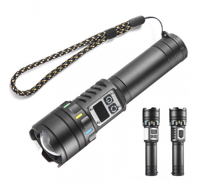 Фонарь NIGHT VISION FLUORESCENCE CB-A282-TG+COB, Li-Ion аккум., power bank, ЗУ Type-C, магнит, zoom, Box