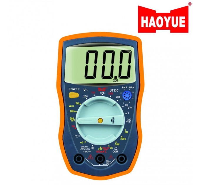Мультиметр HAOYUE UT33C, щупы, термопара
