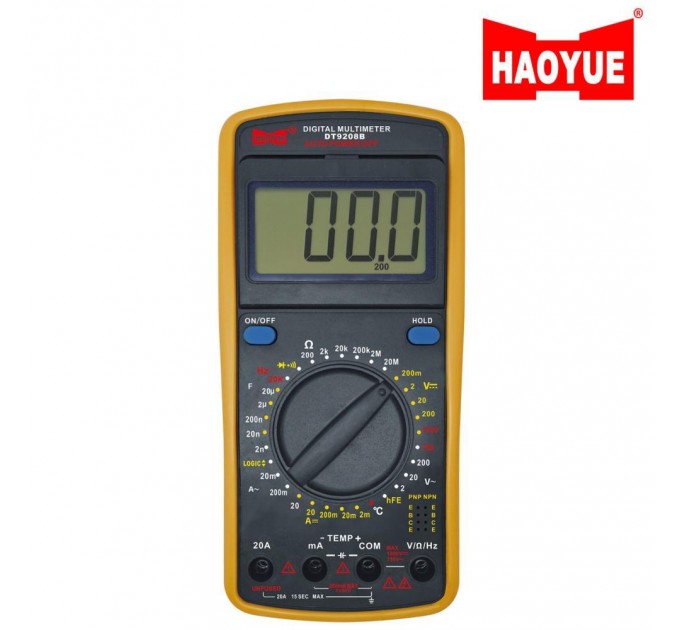 Мультиметр HAOYUE DT9208B, щупы, термопара
