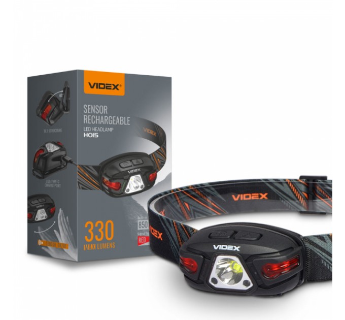 Налобный светодиодный фонарик VIDEX VLF-H015 330Lm 5000K