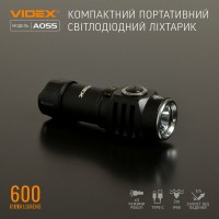Портативный светодиодный фонарик VIDEX VLF-A055 600Lm 5700K