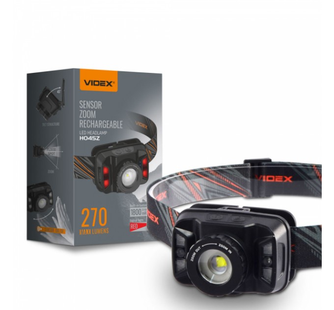 Налобный светодиодный фонарик VIDEX VLF-H045Z 270Lm 5000K