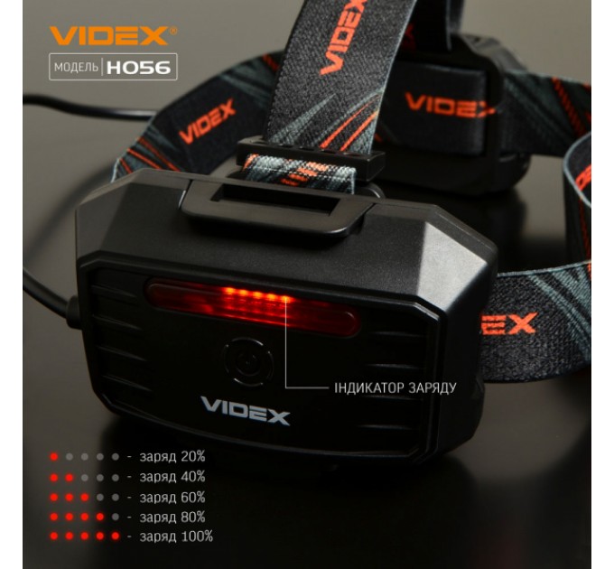 Налобный светодиодный фонарик VIDEX VLF-H056 1400Lm 6500K
