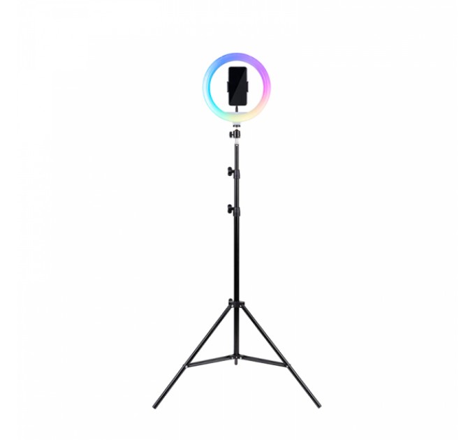 Набор 2в1 Трипод для смартфона со светодиодным RGB кольцом HAVIT HV-ST7026
