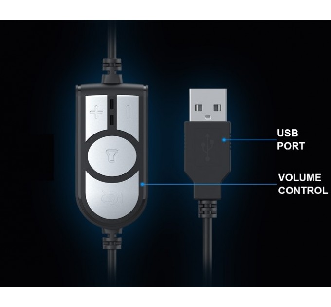 Игровые наушники с микрофоном HAVIT HV-H213U Plug USB 7.1
