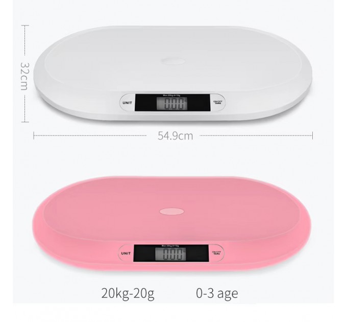 Весы детские BABY SCALE, 20кг (20г)