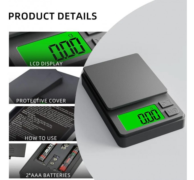 Весы ювелирные T2, 200г (0,01г)