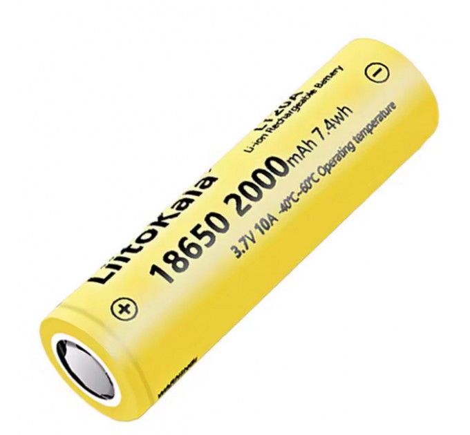 Аккумулятор 18650, LiitoKala LT20A, 2000mAh, ОРИГИНАЛ