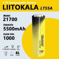 Аккумулятор 21700, LiitoKala LT55, 5500mAh, ОРИГИНАЛ