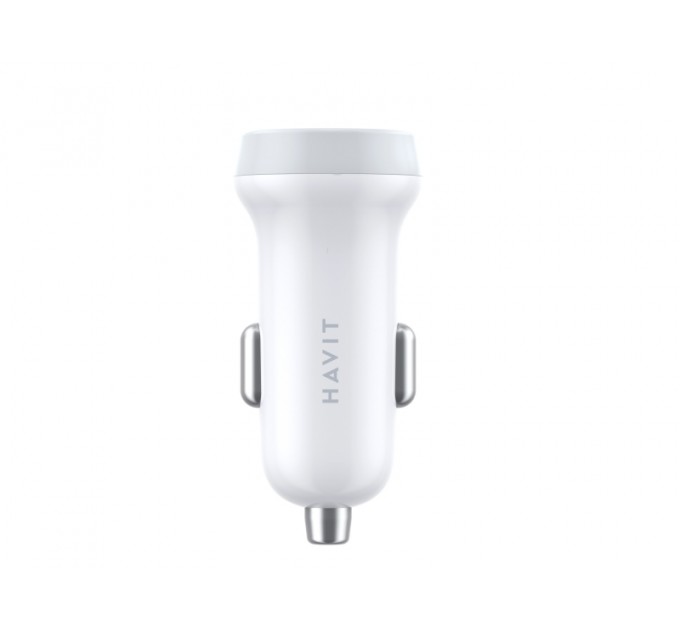 Автомобильное зарядное устройство HAVIT HV-CC2008 2USB White