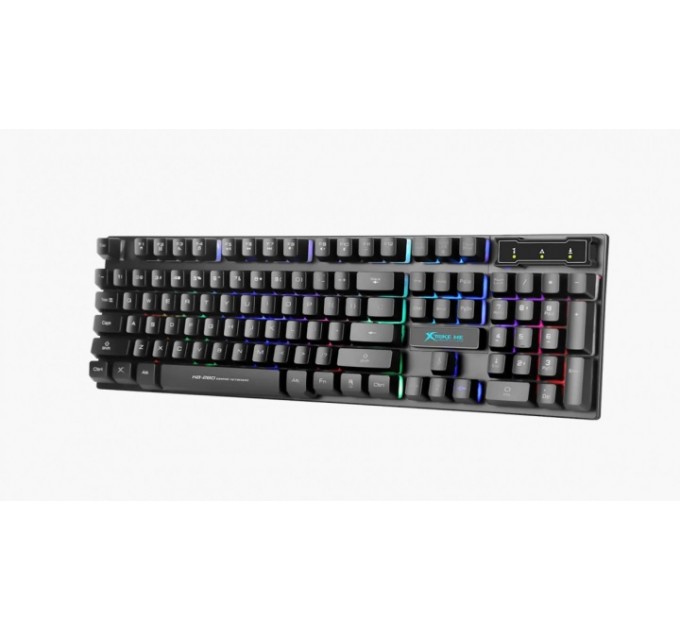 Мембранная игровая клавиатура проводная XTRIKE ME KB-280 RGB Black