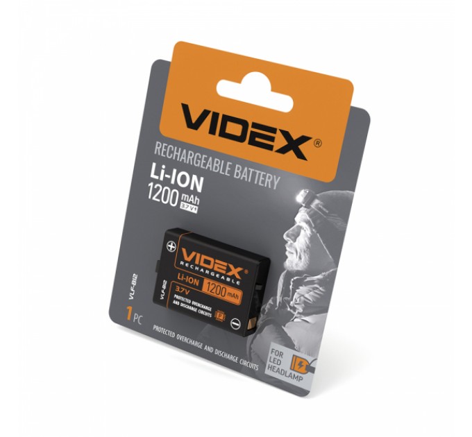 Аккумулятор Videx Li-ion VLF-B12 (защита) 1200mAh 1шт BLISTER