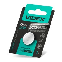 Акумулятор літієвий Videx LIR2032, блістер 1 шт