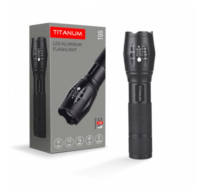 Портативный светодиодный фонарик TITANUM TLF-T05 300Lm 6500K