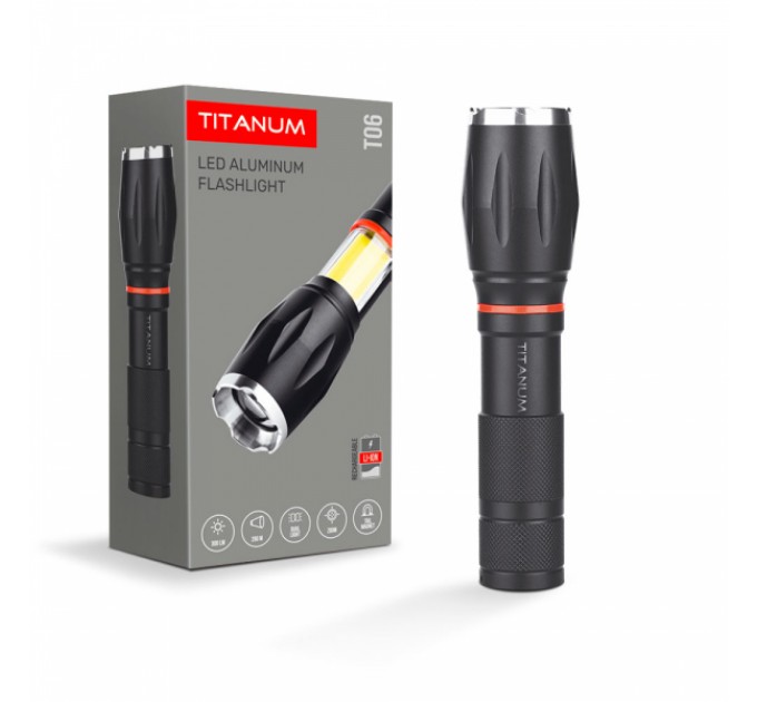 Портативный светодиодный фонарик TITANUM TLF-T06 300Lm 6500K