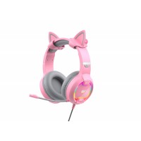 Игровые наушники с микрофоном HAVIT HV-H2233d Cat Pink