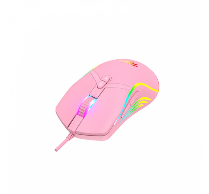 Игровая мышь проводная HAVIT HV-MS1026 USB Pink