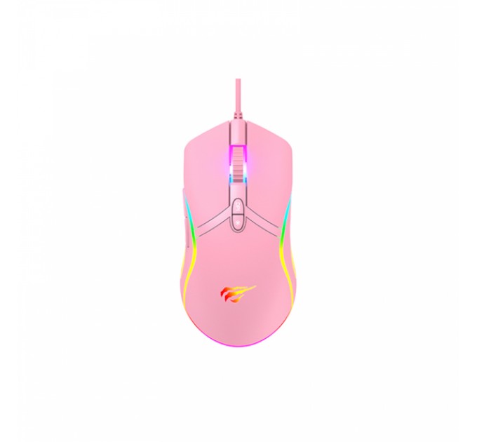 Игровая мышь проводная HAVIT HV-MS1026 USB Pink