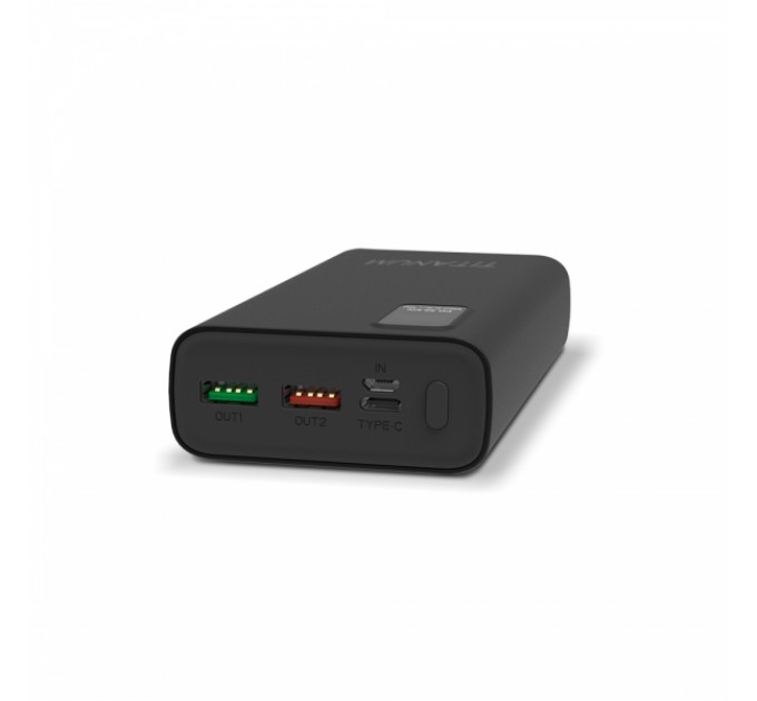 Павербанк TITANUM 727S 20000mAh 22.5W Black