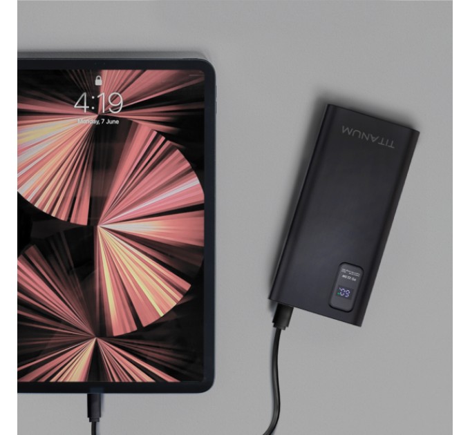 Павербанк TITANUM 728S 30000mAh 22.5W Black