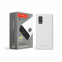 Павербанк TITANUM 728S 30000mAh 22.5W White