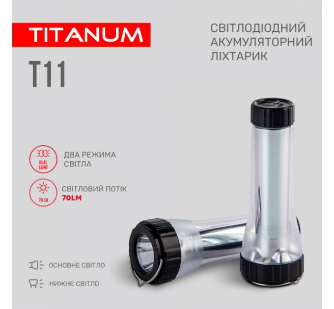 Портативный светодиодный фонарик TITANUM TLF-T11