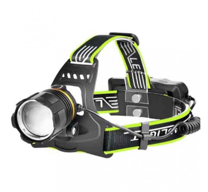 Фонарь налобный BL-A13-3-P360, 3x18650, zoom, ЗУ Type-C, Box